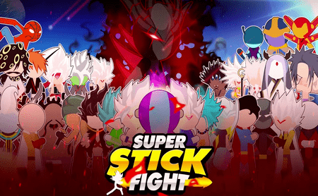 Super Stick Fight AllStar Hero Mod Apk Download Dinheiro Infinito